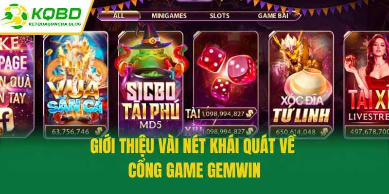 Giới thiệu vài nét khái quát về cổng game Gemwin